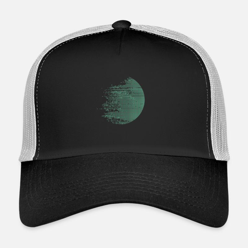 digitaler Kreis - Trucker Cap - Schwarz/Steingrau