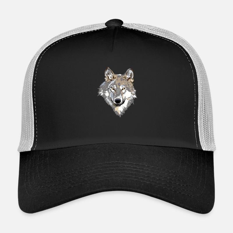 Der Wolf - Trucker Cap - Schwarz/Steingrau