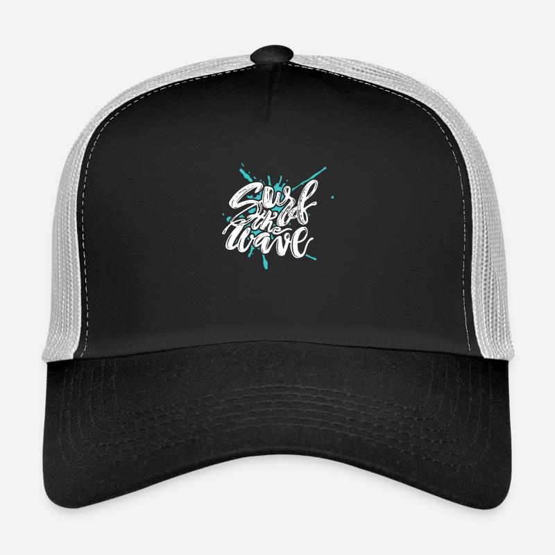 Surfen - Trucker Cap - Schwarz/Steingrau