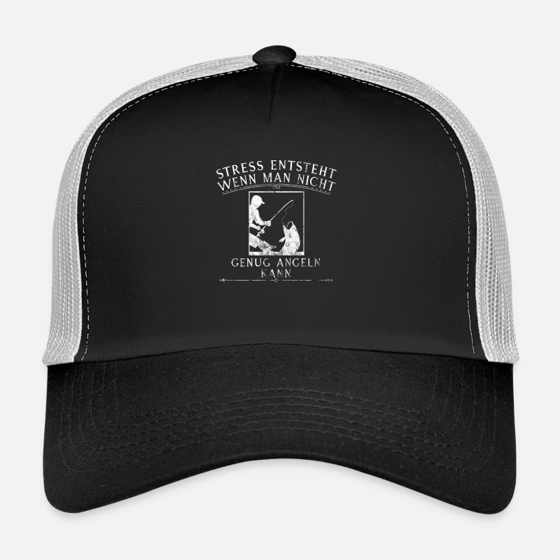 Angeln - Trucker Cap - Schwarz/Steingrau