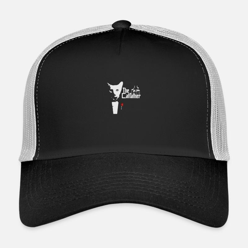 The Catfather - Trucker Cap - Schwarz/Steingrau
