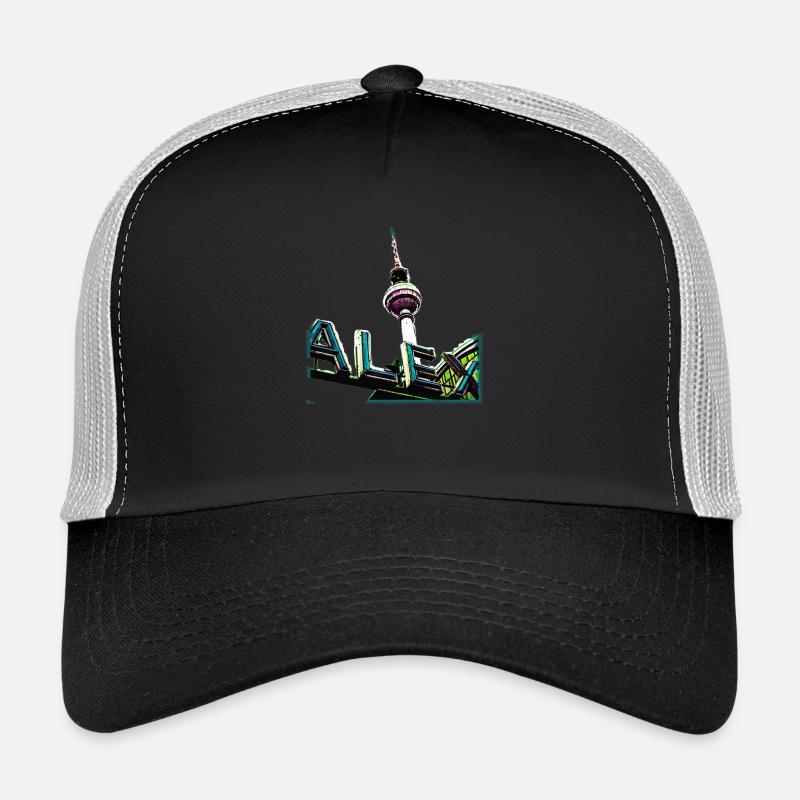 Alex Cyan - Trucker Cap - Schwarz/Steingrau