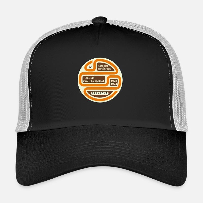 Vignette automobile 1973 - Casquette trucker  - noir/gris pierre