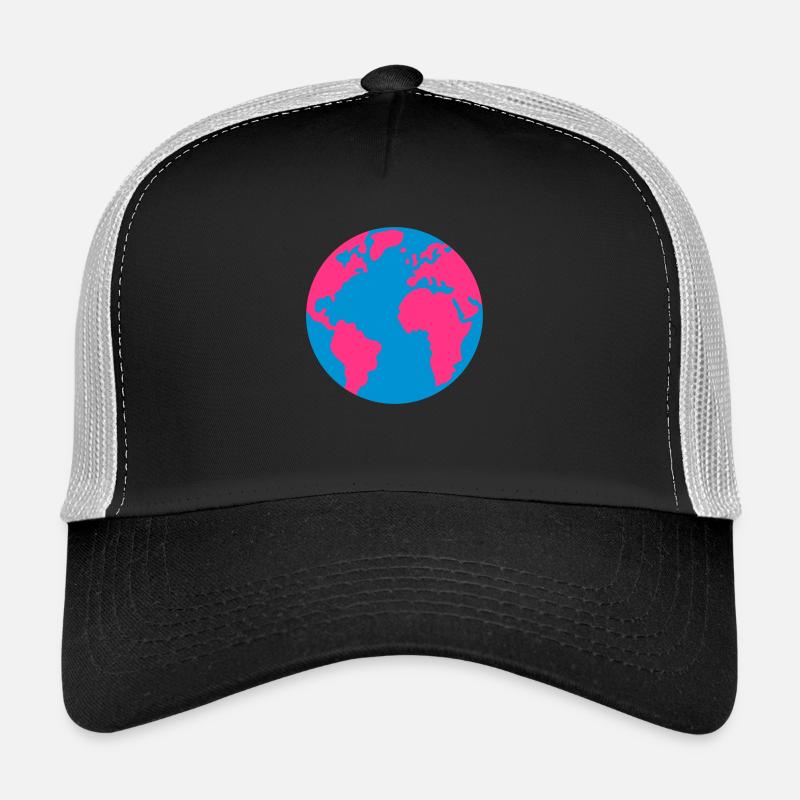 Planet Erde - Trucker Cap - Schwarz/Steingrau