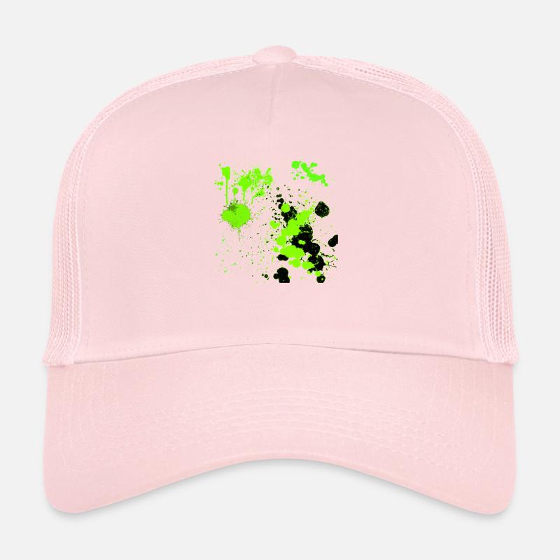 Green splatter Trucker Cap