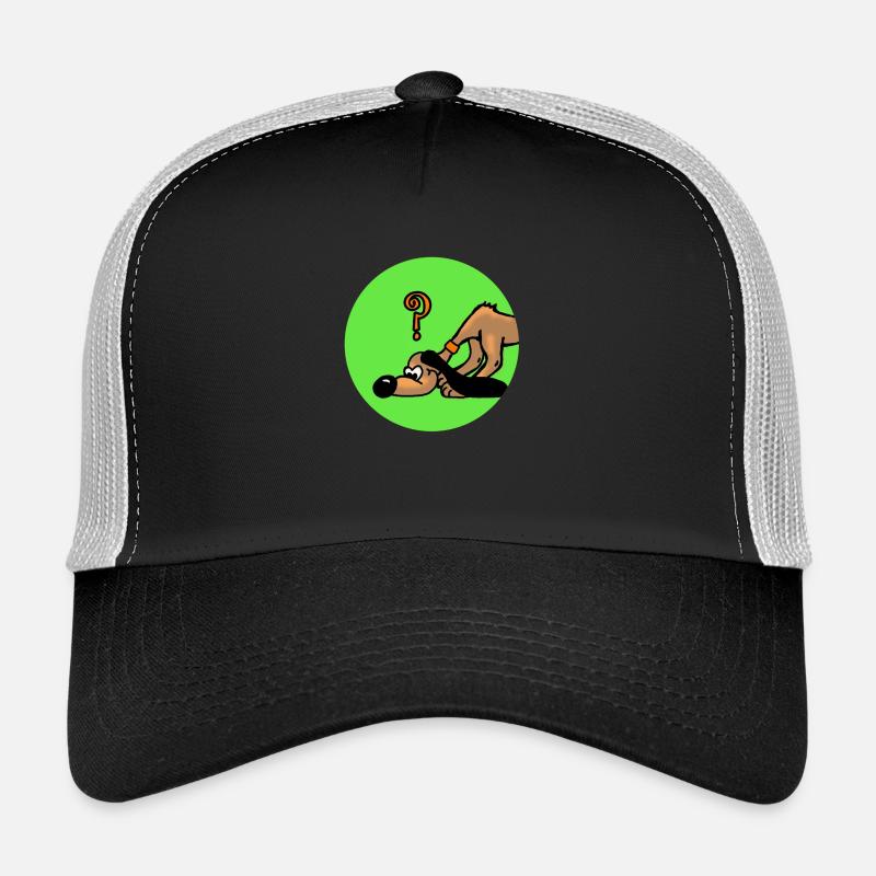 Suchhund hund - Trucker Cap - Schwarz/Steingrau