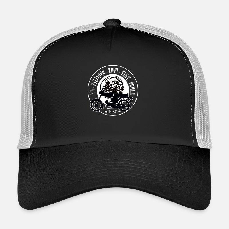 EinZylinderZweiTaktPower Trucker Cap