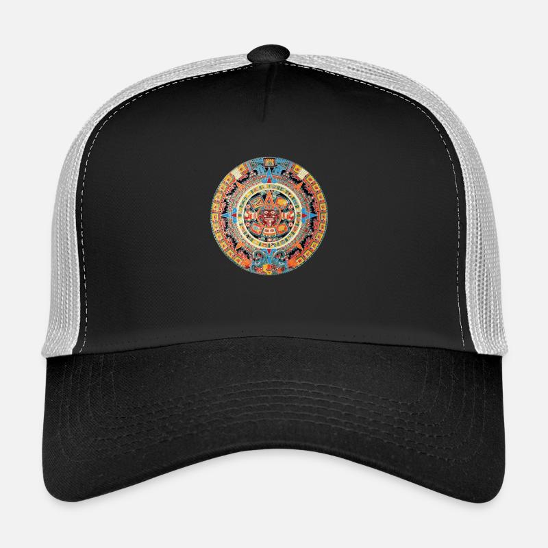 Maya Calender - Trucker Cap - Schwarz/Steingrau