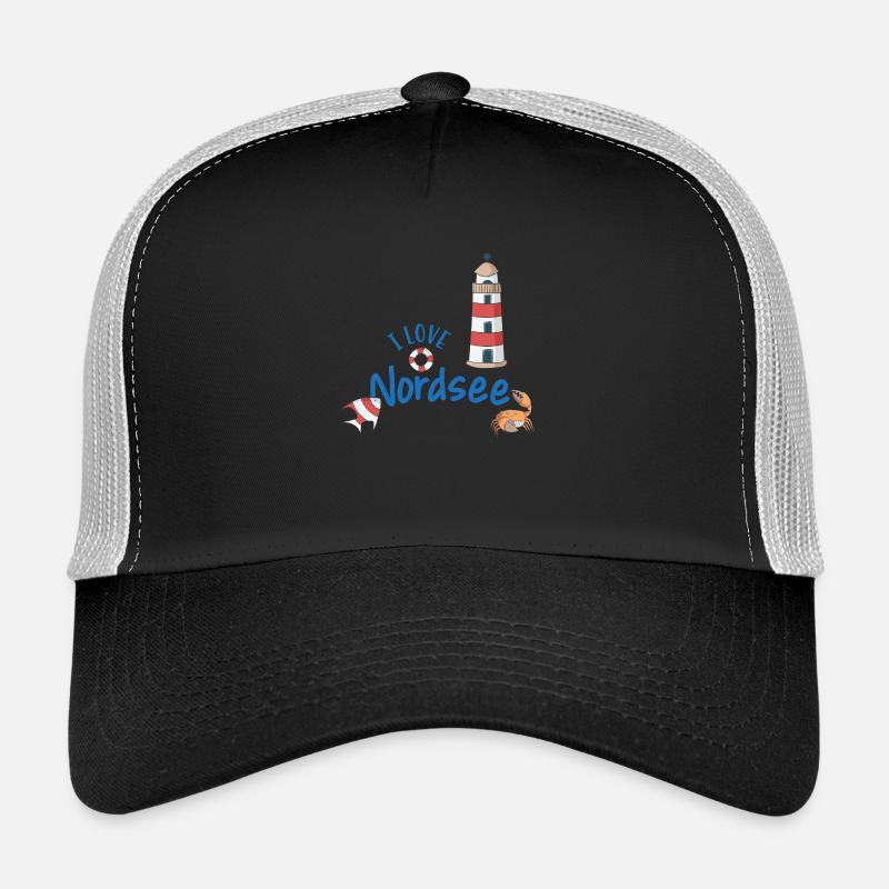 North Sea - Trucker Cap - black/stone grey