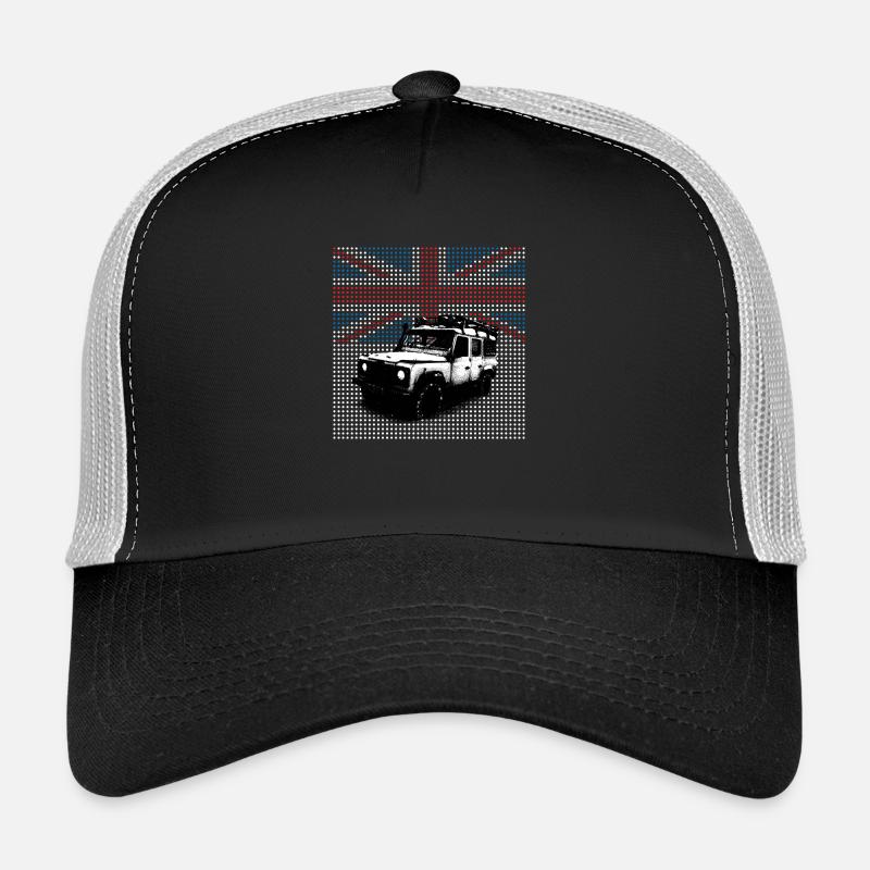 Union Jack Landie Defender - Autonaut.com - Trucker Cap - black/stone grey