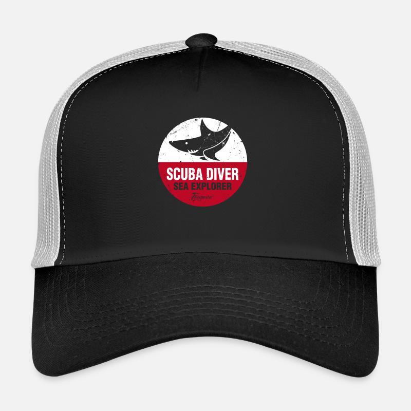 scuba_diver_sea_explorer Casquette trucker 