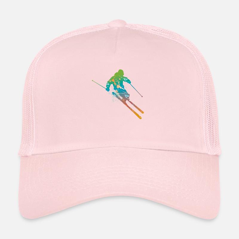 skiing male Trucker Cap