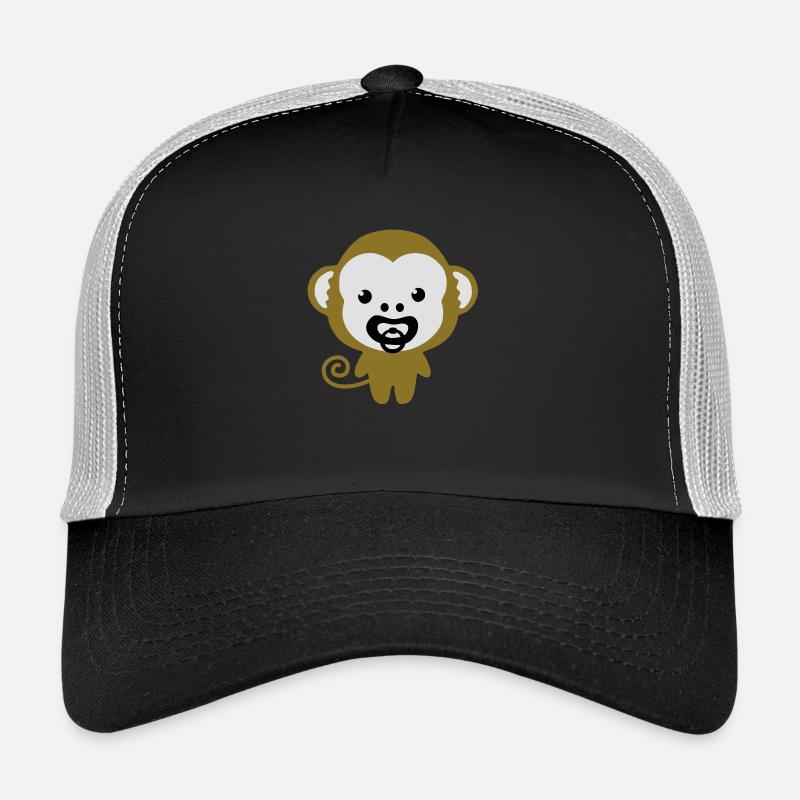 baby monkey soother, Schnulleraffe Trucker Cap