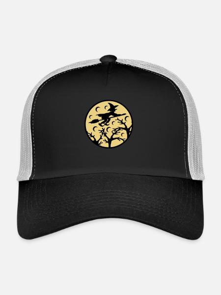 Witch Moon - Casquette trucker  - noir/gris pierre - Devant