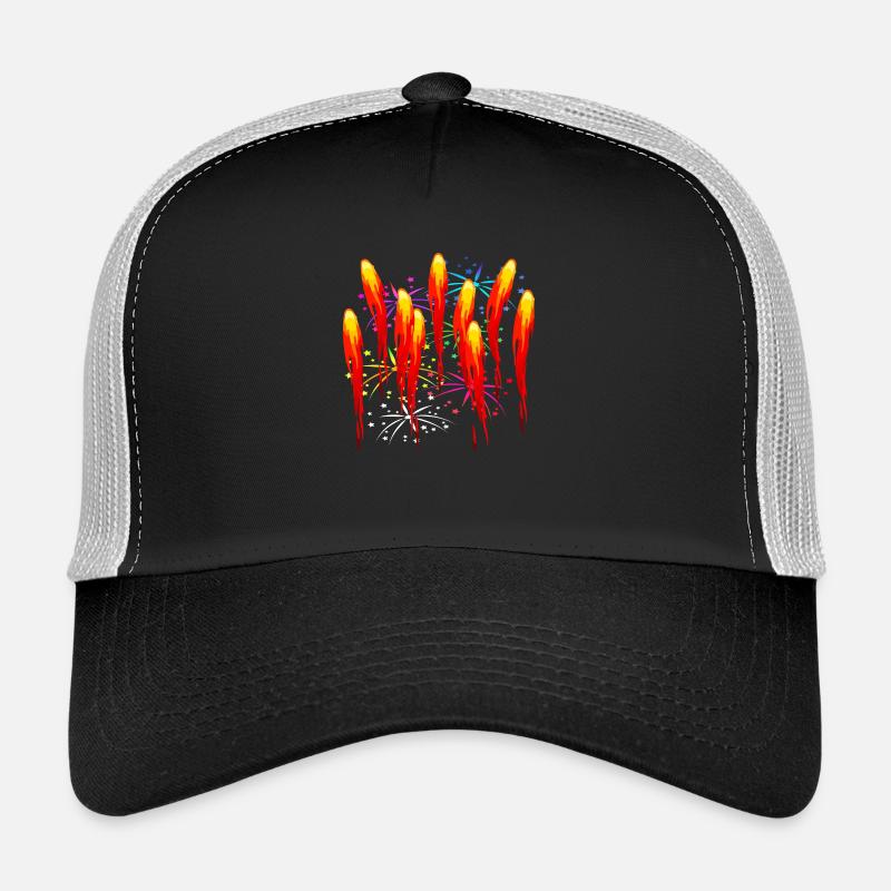 Feu firework fire fire fire Casquette trucker 