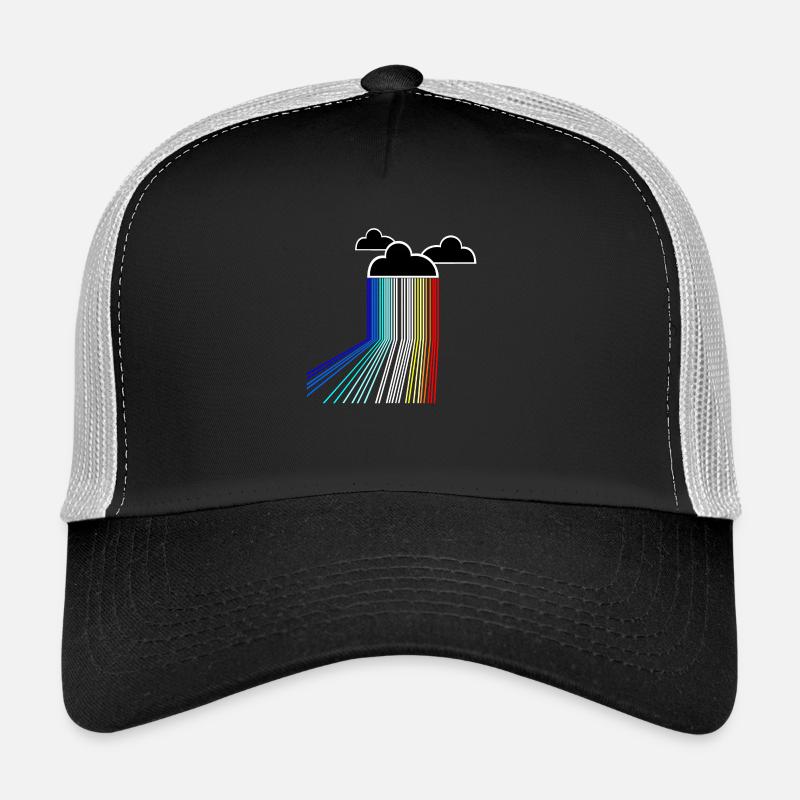 rainbow cloud - Trucker Cap - black/stone grey