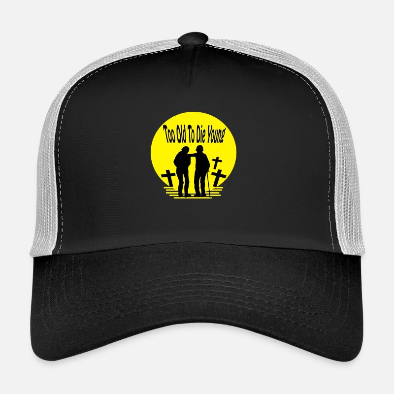 too old to die young - Trucker Cap - black/stone grey