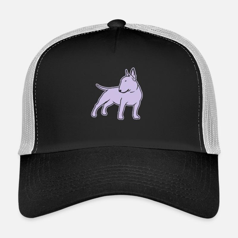 Bullterrier cn_single_1c_4dark - Trucker Cap - Schwarz/Steingrau