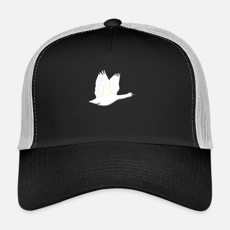 Gans fliegt - Trucker Cap - Schwarz/Steingrau