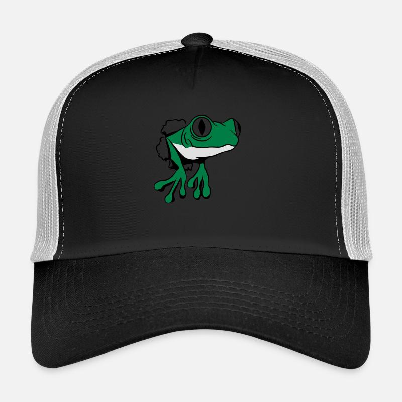 Frog hole funny - Trucker Cap - black/stone grey