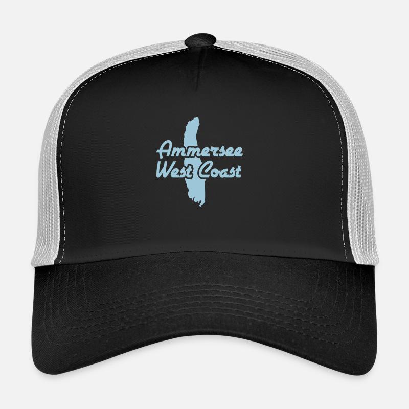 Ammersee West Coast - Trucker Cap - Schwarz/Steingrau