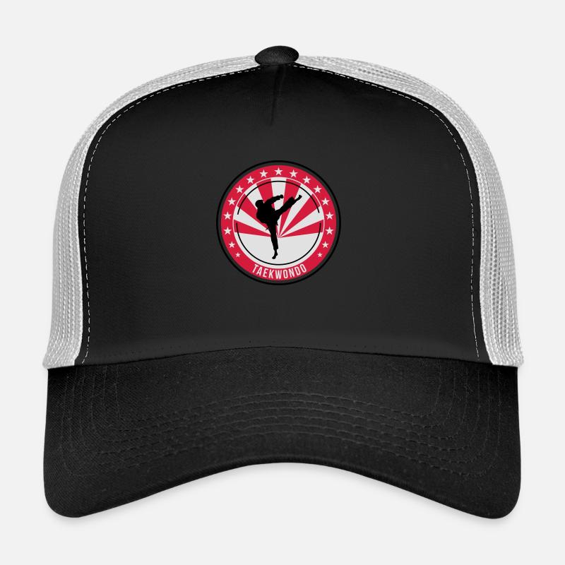 Taekwondo / Tae-Kwon-Do / Taekwon-Do / Kampfkünste - Trucker Cap - Schwarz/Steingrau