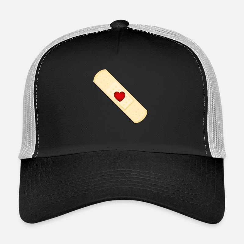 Smiley Plaster - Trucker Cap - Schwarz/Steingrau