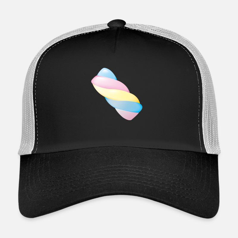 Smiley Marshmallow - Casquette trucker  - noir/gris pierre