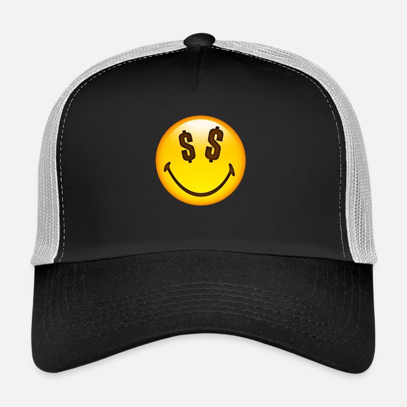 Smiley Dollar Signs - Trucker Cap - black/stone grey