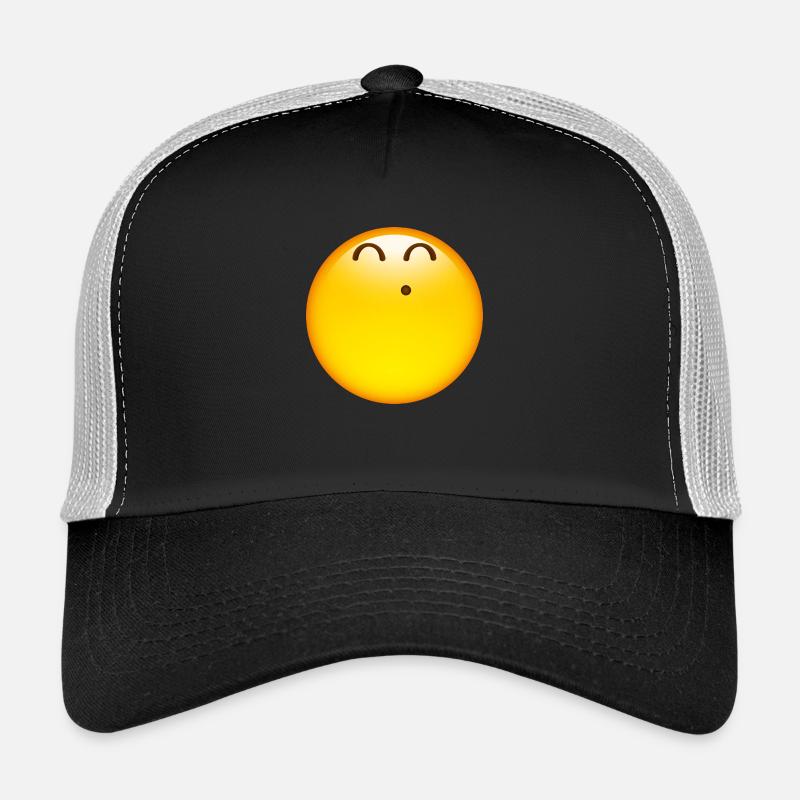 Smiley Happy Whistle - Trucker Cap - Schwarz/Steingrau