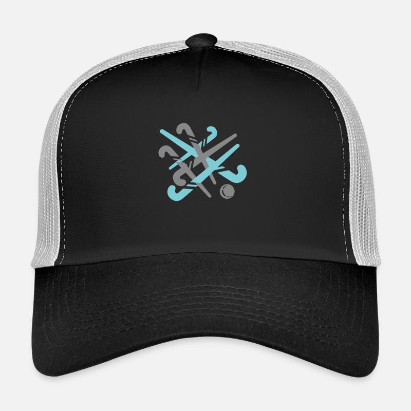 Hockeyschlaeger - Trucker Cap - Schwarz/Steingrau