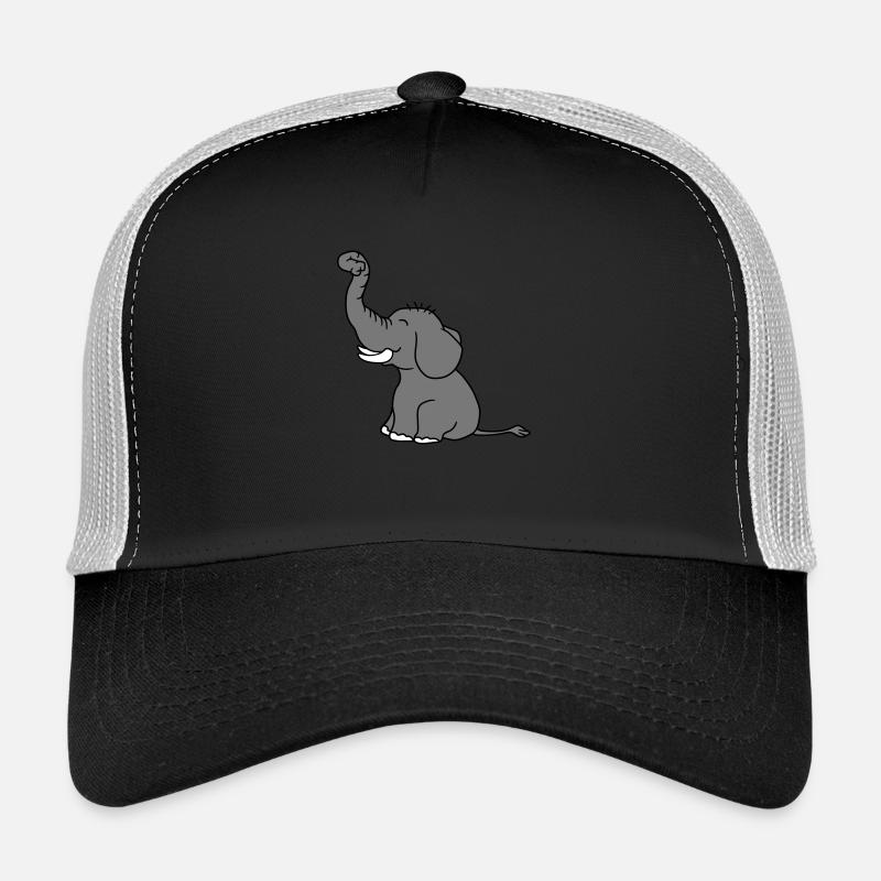 elefant gluecklich niedlich suess klein kind baby Trucker Cap