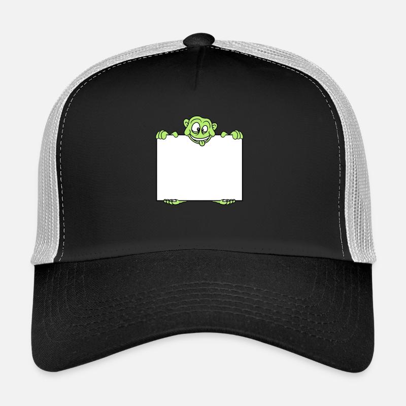 shield monster hold text box write blank fl Trucker Cap