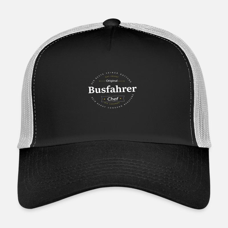 Beruf Busfahrer - Trucker Cap - Schwarz/Steingrau