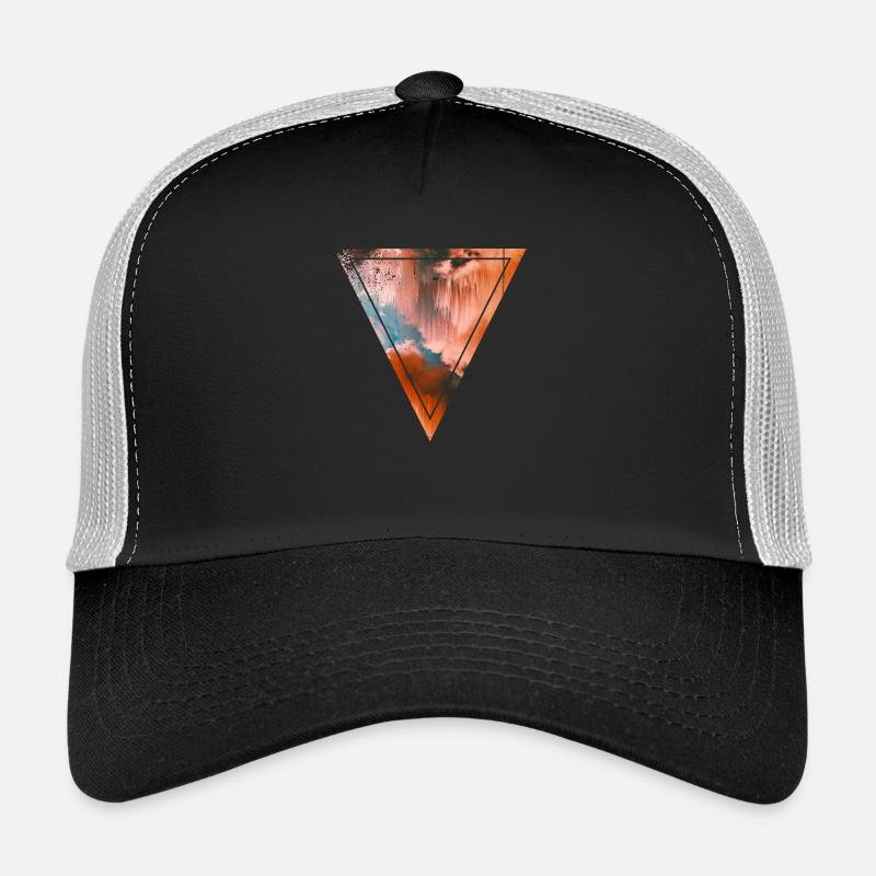 Triangle et nuages Casquette trucker 