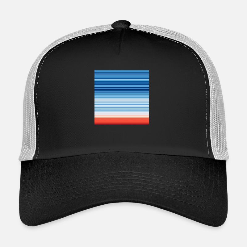 Warming Stripes | Scientists for Future - Casquette trucker  - noir/gris pierre