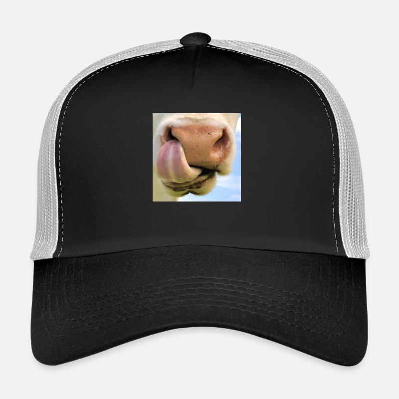 Masque vache avec narines museau visage boeuf Casquette trucker 