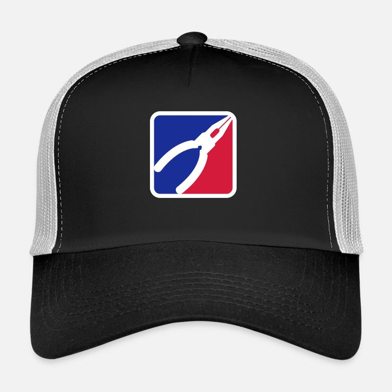 Zange Werkzeug Logo - Trucker Cap - Schwarz/Steingrau
