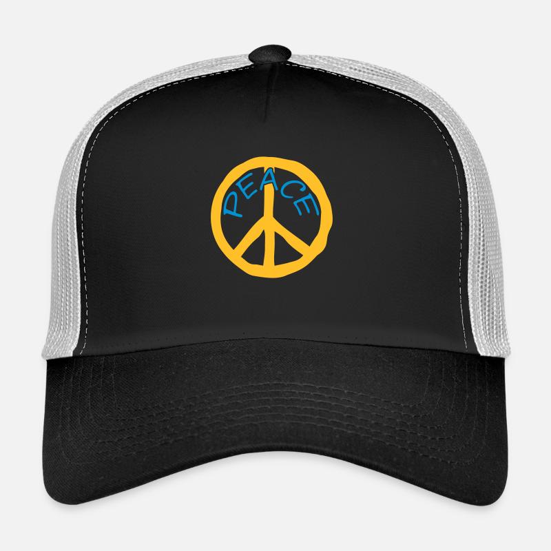 Symbole Paix Texte Casquette trucker 