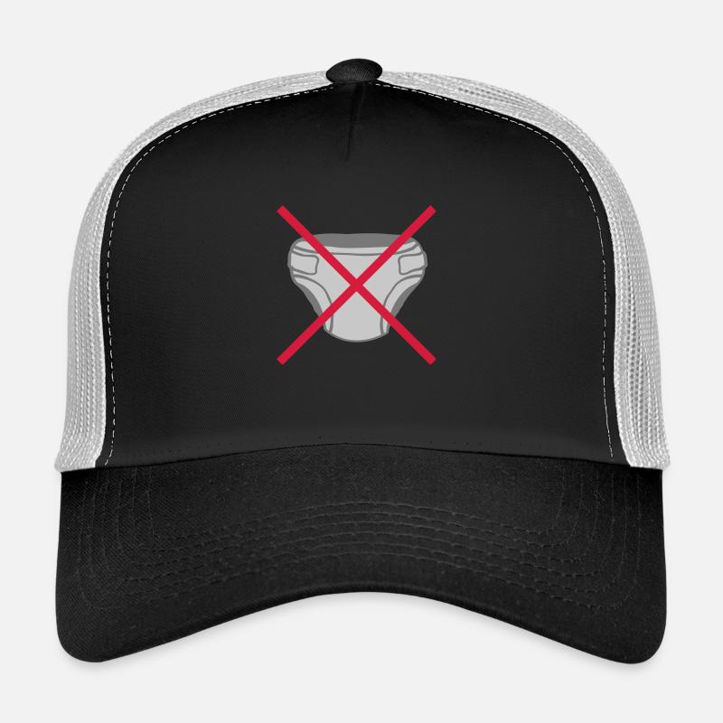 Keine Windel Schild - Trucker Cap - Schwarz/Steingrau