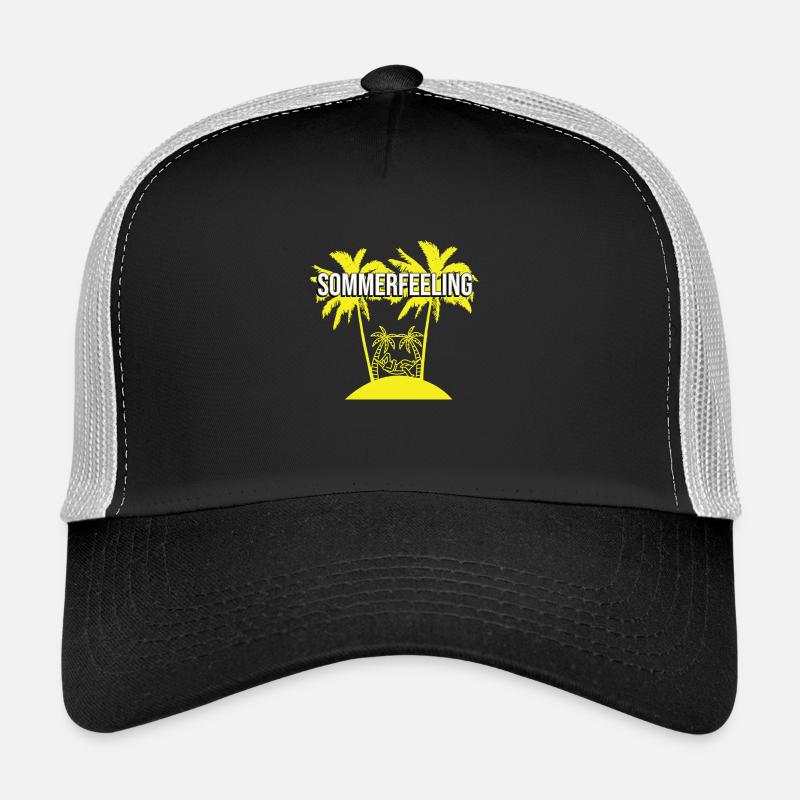 Sommer - Trucker Cap - Schwarz/Steingrau