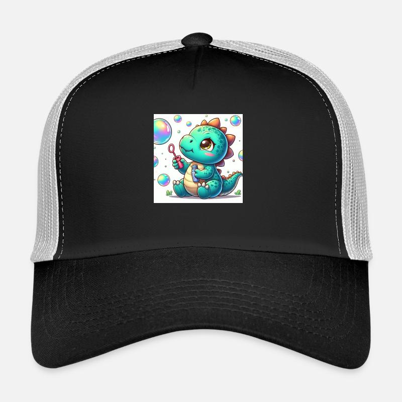 Dino small with soap bubbles Trucker Cap