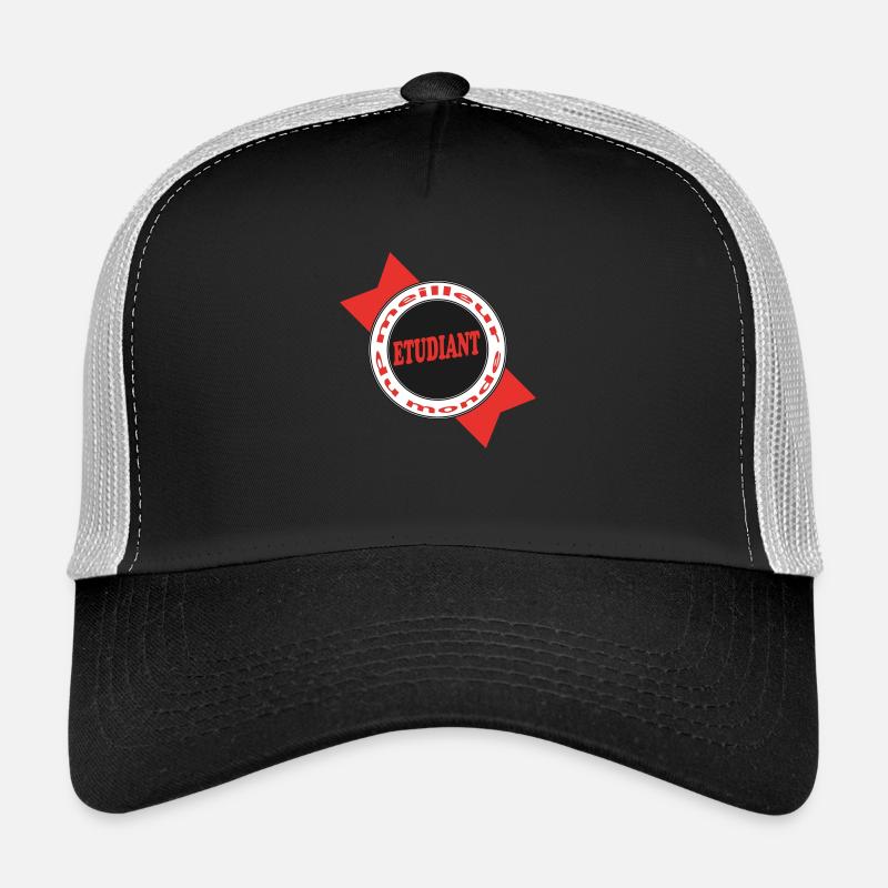 BEST STUDENT - Trucker Cap - black/stone grey