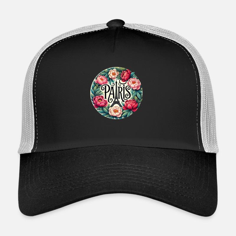 Paris - Trucker Cap - Schwarz/Steingrau