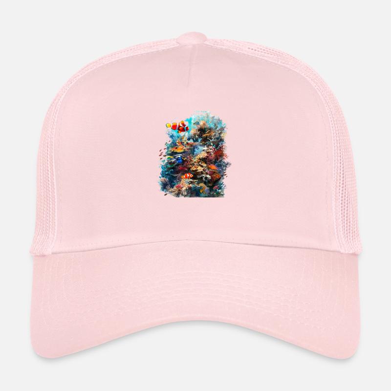 Tiny coral polyps form entire reefs Trucker Cap