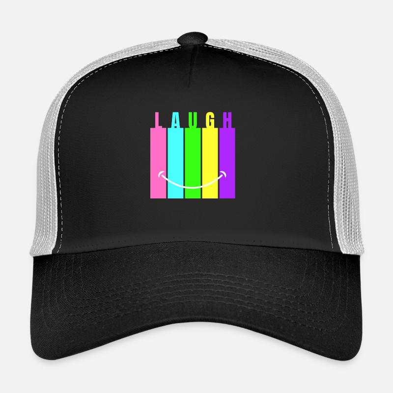 Neon Laugh - Trucker Cap - Schwarz/Steingrau