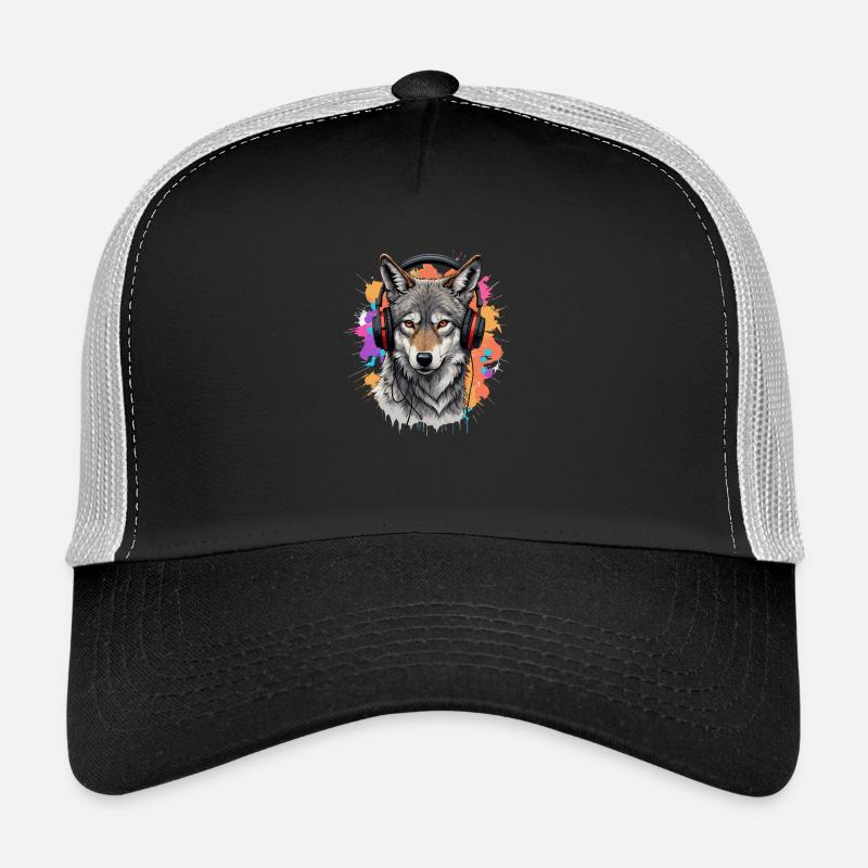 Stylischer Wolf Trucker Cap