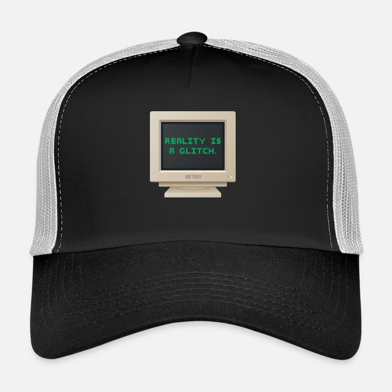 CRT Design - Reality is a glitch Casquette trucker 
