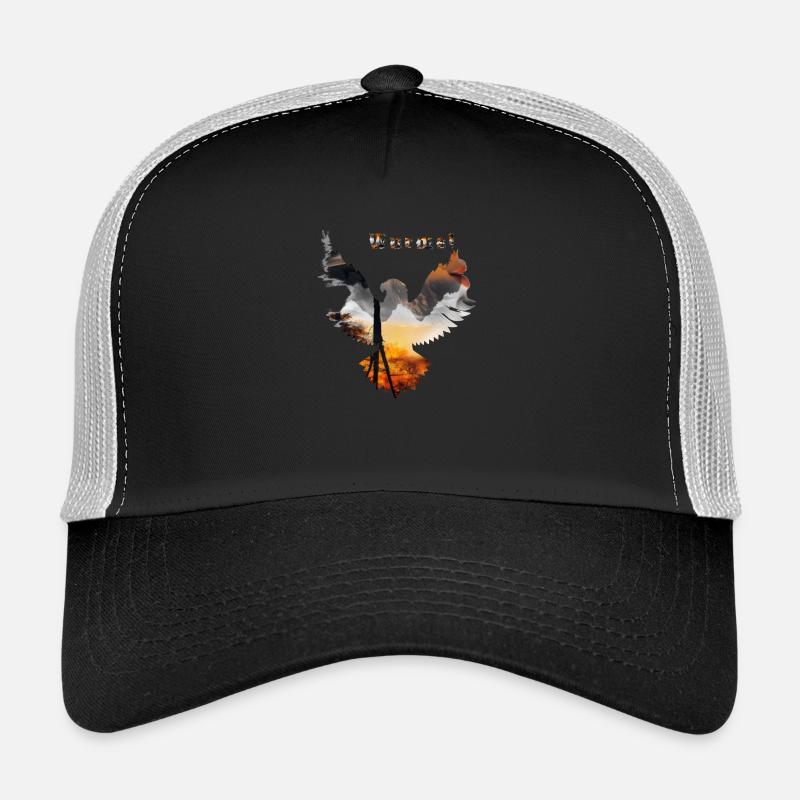 Adler Wildnis - Trucker Cap - Schwarz/Steingrau