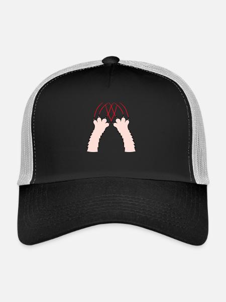 Cats, Claws, Paws, Paws, Claws, Scratches, Stripes - Trucker Cap - black/stone grey - Front